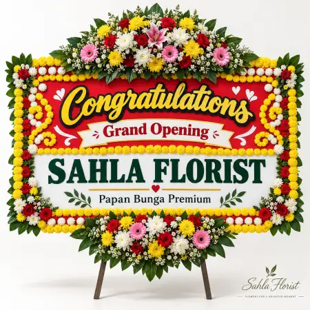 Papan Bunga Ucapan Selamat Sinjai