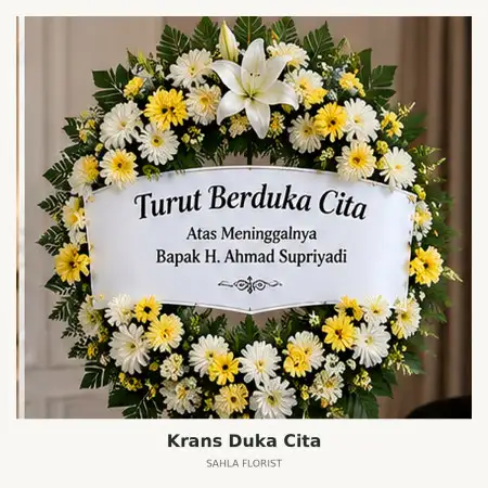 Krans Bunga Duka Sinjai